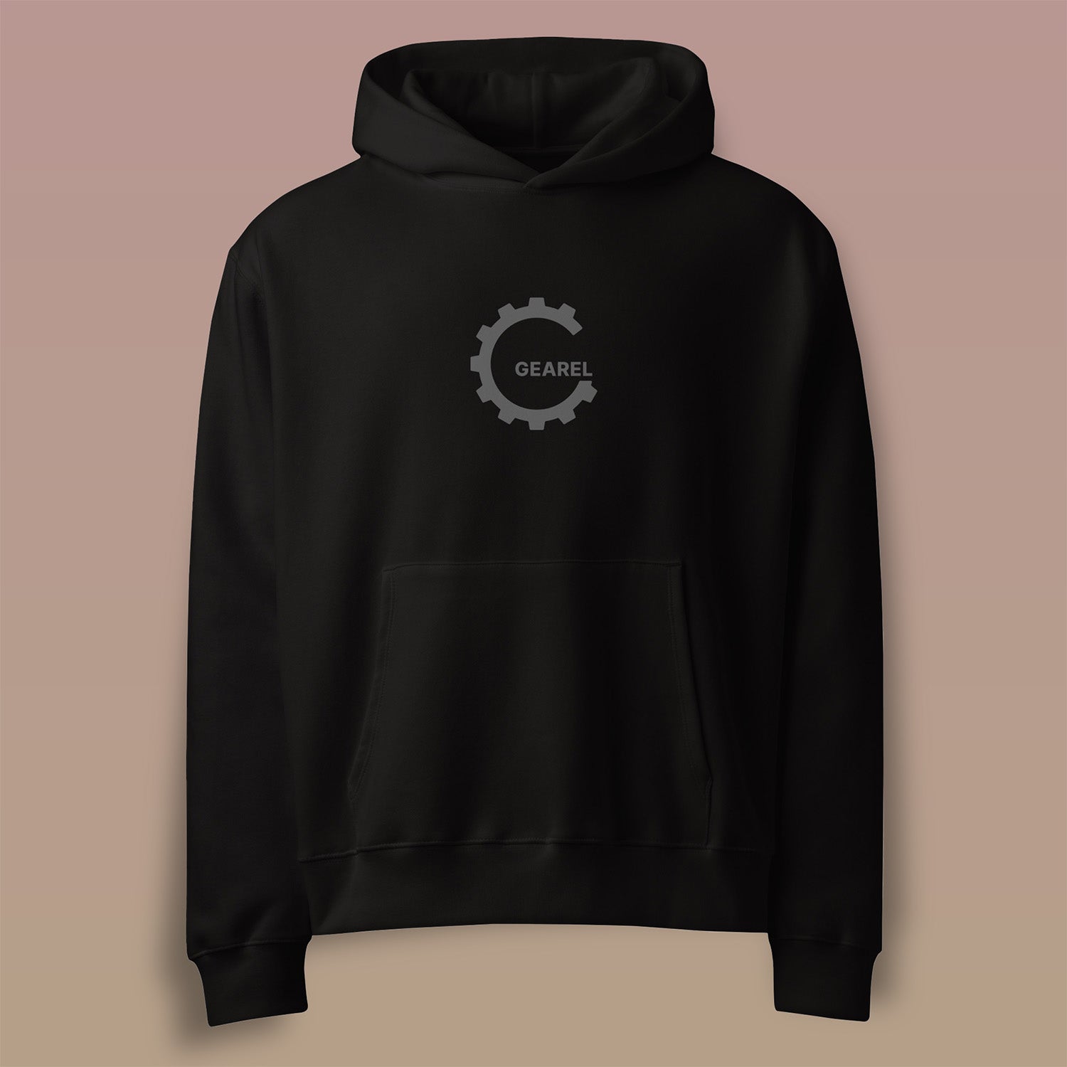 GEAREL Logo Oversized Heavyweight Hoodie